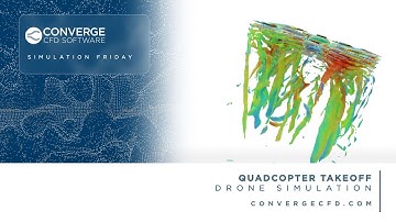 CONVERGE Simulation of Quadcopter Takeoff