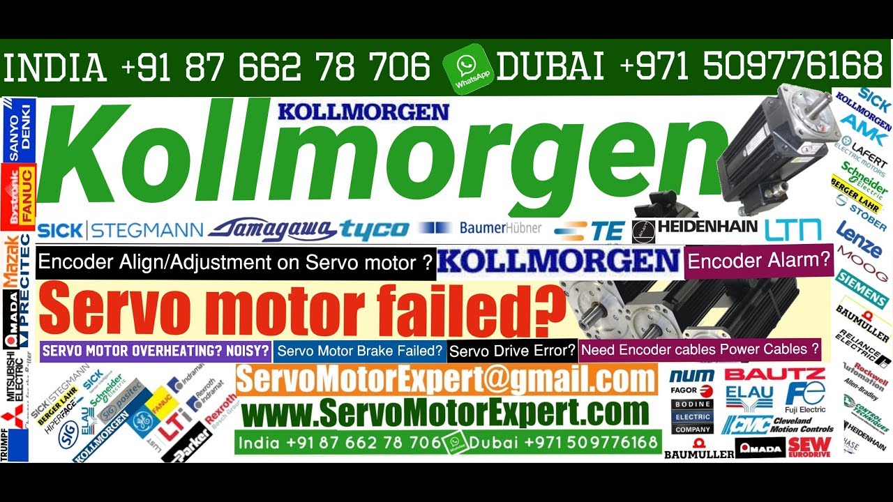 Servo drive encoder error , Rapid overheating, Servo motor encoder Error, Drive Fault