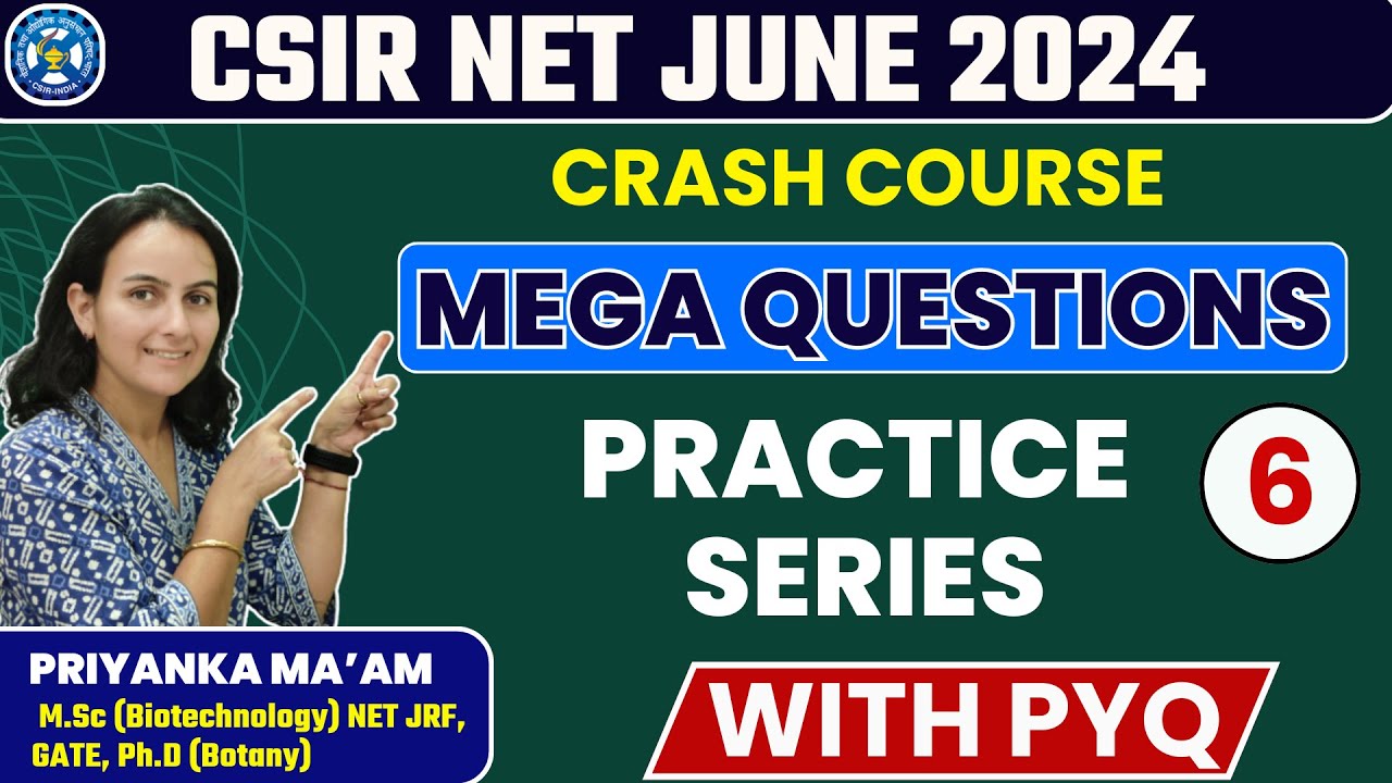 Mega Question Practice Series | CSIR NET Life Science June 2024 by ...