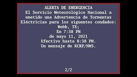 EAS Reenactment Mock: A hailstorm near Laredo - 05/11/2021