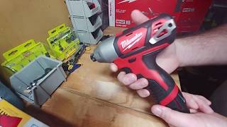 Milwaukee 2462-20 M12 12V 14 Hex Impact Driver Review. Almost As Heavy As A 20V Max?
