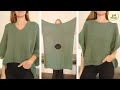 ¡1 rectángulo! Poncho Sofía fácil, rápido y todo derechito👏Capa, chal para vender o regalar #tricot
