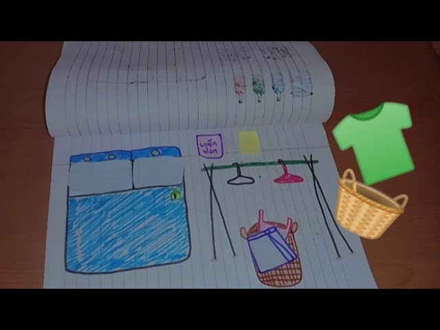 ASMR [🍅paper diy🍅] washing clothes 👕👖🧺 paper play 종이 놀이
