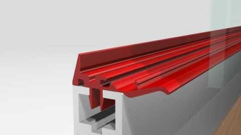 OCTANORM® . Exhibition Systems . E 424 The glazing extrusion with the clip effect