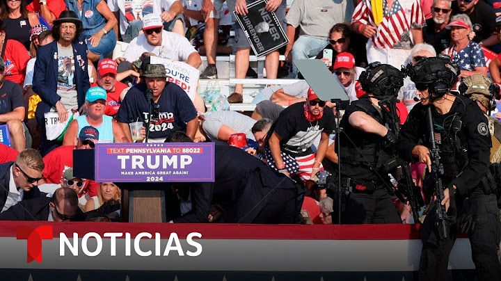 Testigo del ataque a Trump dice que no sabían "si eran petardos" u otra cosa | Noticias Telemundo