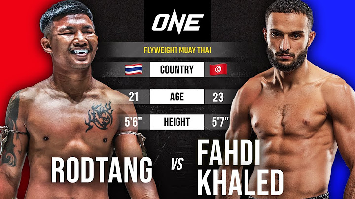 When Rodtang Went On A Rampage Against Fahdi Khaled 🔥 Full Fight