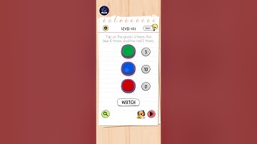 Brain Test All Star Level 451 |Tap On The Blue, Green,andRed| Walkthrough Solution