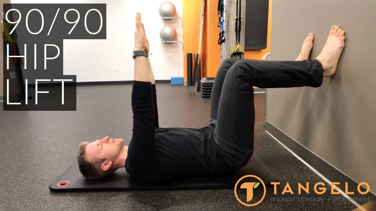 How To Do The 90/90 Hip Lift Exercise - Tangelo Health 