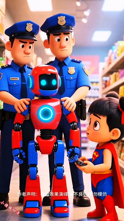 Robot Punya Nezha Ditangkap! #shorts #animasi #kartun