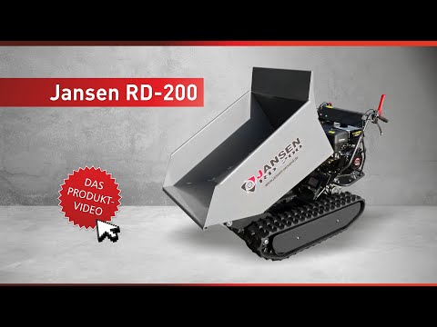 Думпер гусеничний міні самоскид JANSEN RD-200 транспортер, видео 1
