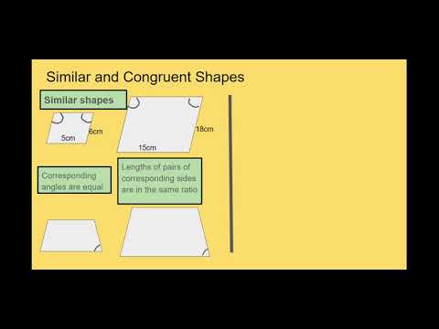 difference between similar and congruent shapes