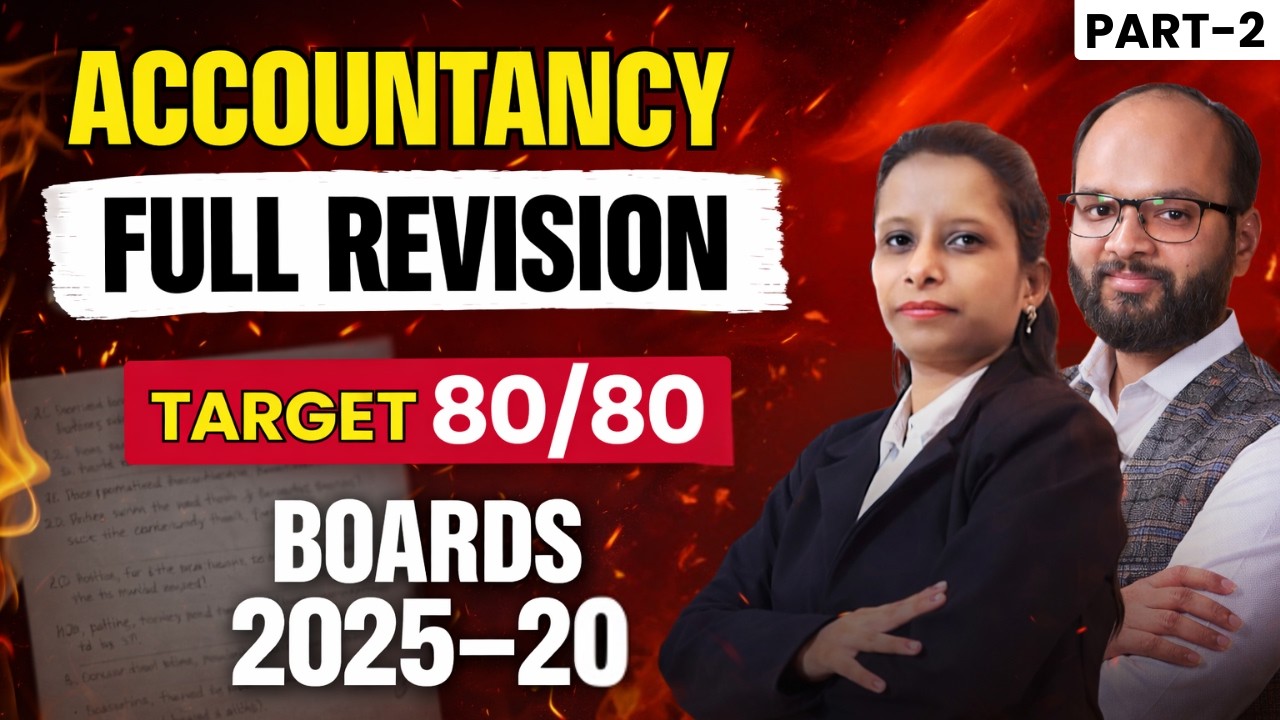 Quick One Shot Revision Accounts Class 12  | How to Revise Class 12 Accounts | Last Minute Revision