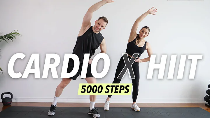 30 Min Cardio HIIT Workout at home - 5000 steps for Fat Burn (No equipment) thumbnail