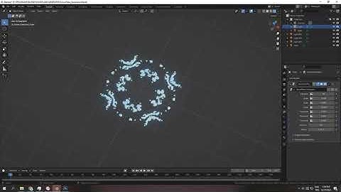 Procedural Snowflake Generator for Blender Modifier