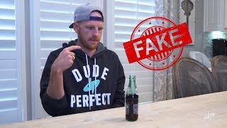 Dude perfect real life trick shots fake trick in their latest video.!! #Dude perfect