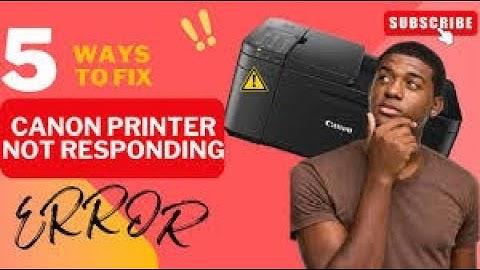 How To Fix Canon Printer Not Responding Error | #canonprinter | ij.start-canon.com