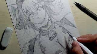 Bell Nee - Sketching Bell Nee From Kemonokko Tsuushin By Jun - Tales Griffyn