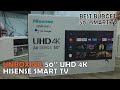 UNBOXING BEST 50'' BUDGET SMART TV HISENSE | FIRST LOOK AND SETUP