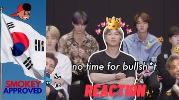Namjoon being fluent in sarcasm & passive aggressiveness #bts #btsreaction #btsarmy