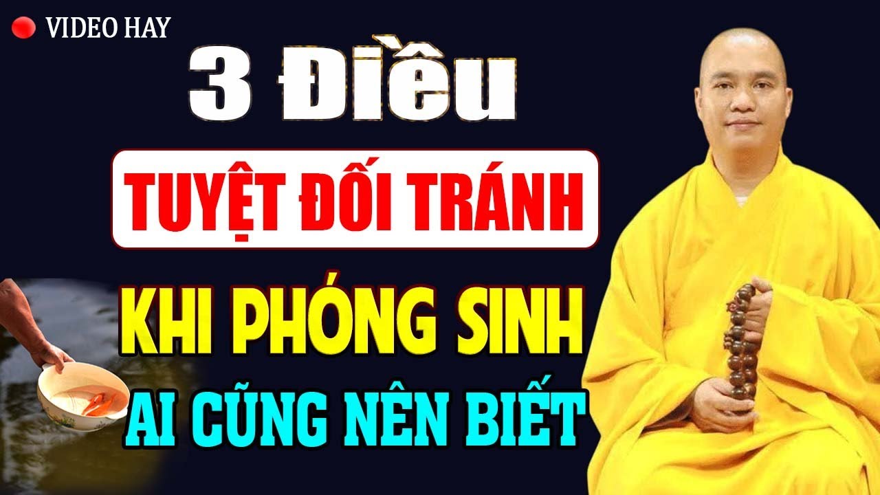 3 Điều Tuyệt Đối Phải Tránh Khi PHÓNG SINH, Ai Cũng Nên Biết | Thầy Thích Đạo Thịnh