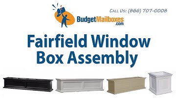 BudgetMailboxes.com | Mayne Post | Fairfield Window Box Assembly