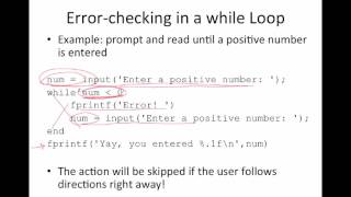 OdleBrix: Error Checking MATLAB