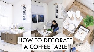 How To Decorate a Coffee Table Like an Interior Designer