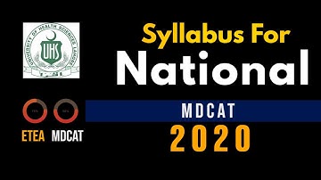 Syllabus for National MDCAT|What is National MDCAT|MDCAT