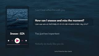 Snooze  Sza svietsub
