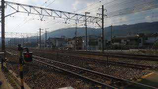 JR京都線　桃太郎　貨物　踏切　カンカン　Railroad crossing sound　島本　～　山崎　2021/1/13