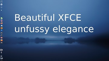 Linux desktop nice xfce dock zsh system monitor global window menu vertical space