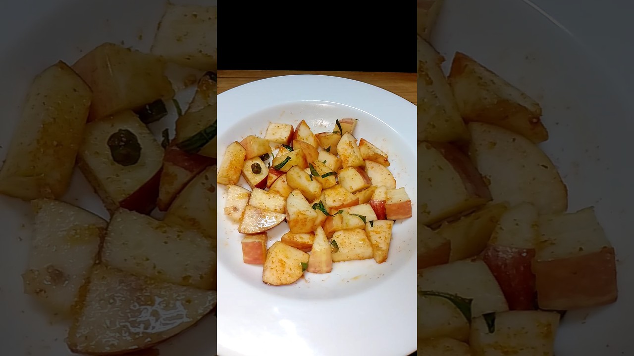 Apple Chaat Recipe | Fruit Chaat Apple Salad 