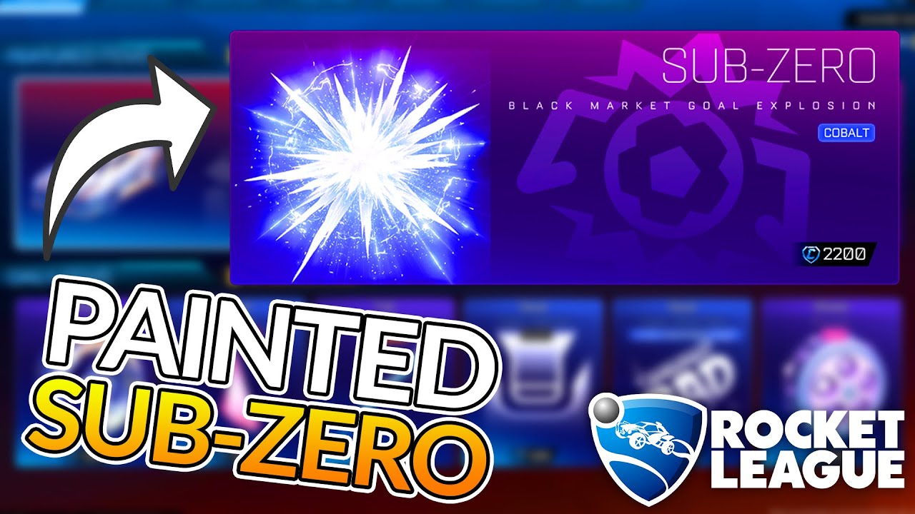 PAINTED SUBZERO IN THE ROCKET LEAGUE ITEM SHOP! YouTube