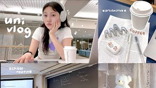 UNI VLOG 🪩🖇️: productive routine, coffee, easy dance practice, study spots & friends, new contacts