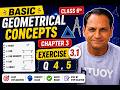 Class 6 maths basic geometrical concepts ex 3.1 Q 4,5