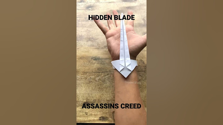 ASSASSINS CREED HIDDEN BLADE ORIGAMI UBISOFT TUTORIAL | VALHALLA ORIGAMI | EZIO AUDITORE COSPLAY ART