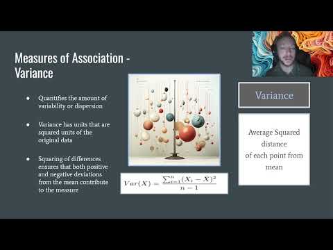 Python Data Analysis Bootcamp class 5 - 04 Measures of Association -Variance