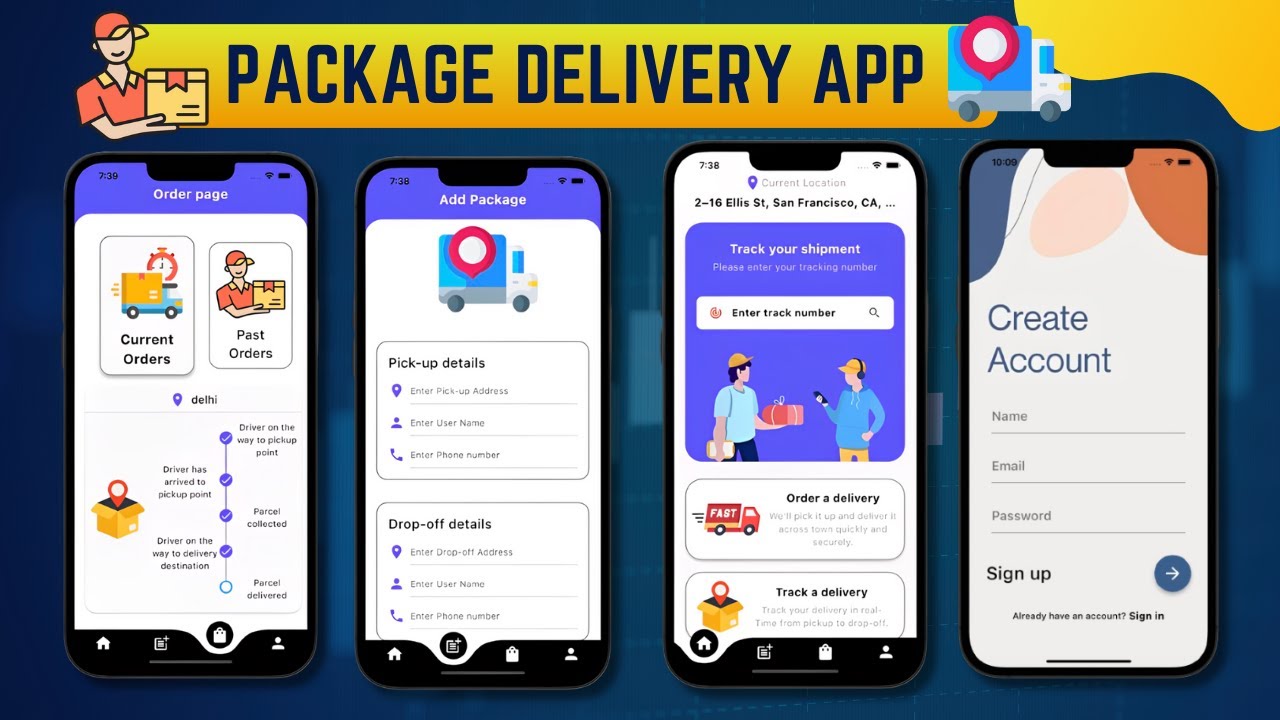 📦📱 Package Delivery App in Flutter x Firebase | Clean Architecture, State Management