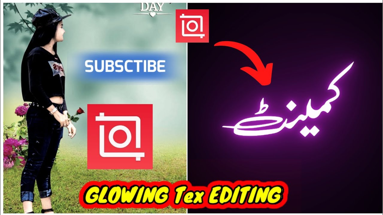 Glowing Text Lyrics Video Editing In InshotVideo Editor Inshot Glow