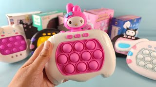 Satisfying MY MELODY SANRIO HELLO KITTY Push Game Electric Pop It toys unboxing review ASMR Video