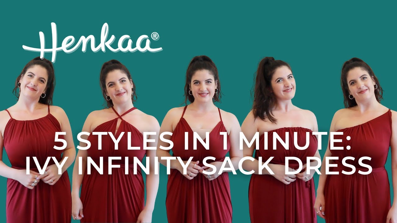 5 Ways to Wear an IVY Convertible Sack Dress HENKAA #shorts