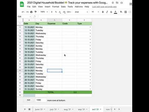 How to Log Multiple Expenses On The Same Day - Google Sheets Expense Tracker ?