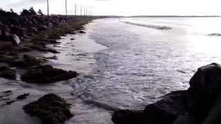 High tide at Crescent Beach