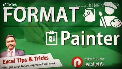 Double Click on Format Painter Option in Excel