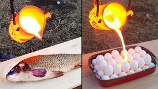 कभी मछली को लावा से बनाने की भी मत सोचना | Strangest Methods Of Cooking Food