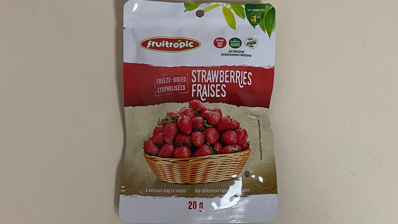 Fruitropic Freeze Dried Strawberries 🍓 - YouTube