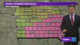 Iowa Weather Forecast: Severe storms expected today into tonight