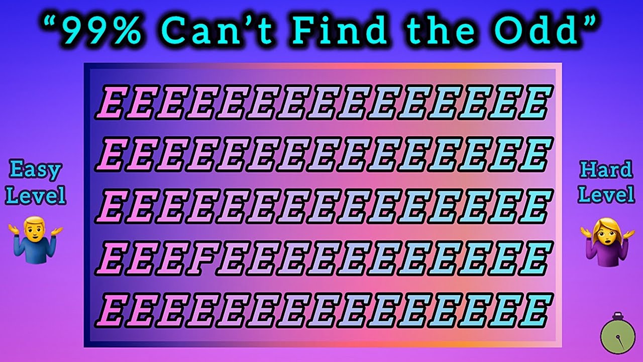 P5: Find the ODD One Out - Number & Letter Edition 🙀🆙 | Easy & Hard ...