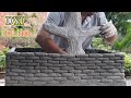 Crafts With Cement - Homemade Goldfish Aquarium Water Fountain New Style - Diy Ideas