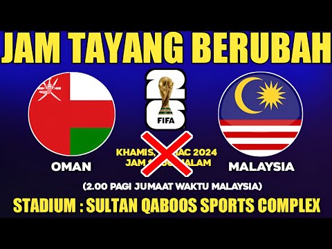 🔴Oman VS Malaysia | Kelayakan Piala Dunia/Piala Asia Di Stadium Sultan Qaboos Sports Complex